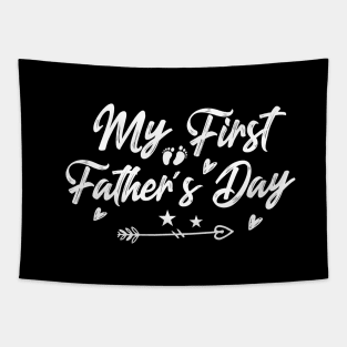 My First Father's Day 2021 Happy Father's Day 2021 Gift Celebration And Birthday For Dad And Grandpa Tapestry