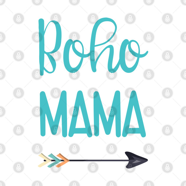 Boho Mama Bohemian Gift For Mom Arrow Tribal Design by InnerMagic