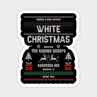 vintage White Christmas Ad Magnet