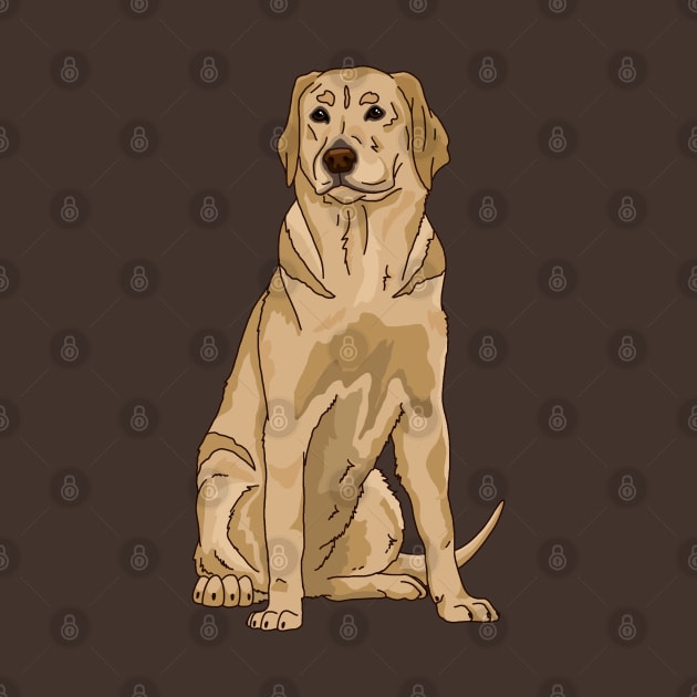 Yellow labrador retriever by The Christmas Lady