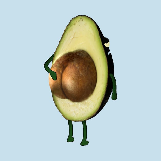 Avocado Seed Butt Funny Gag Gift by Xeire