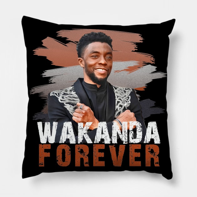 Wakanda Forever Pillow by Sofiia Golovina