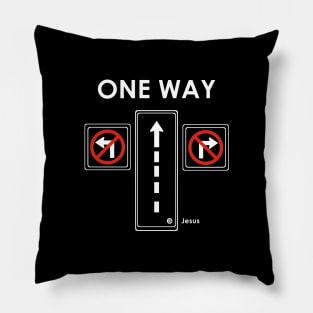 One-Way Jesus Sign Pillow