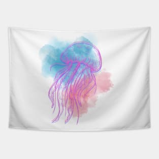 Jellyfish Graphic Design Tapestry