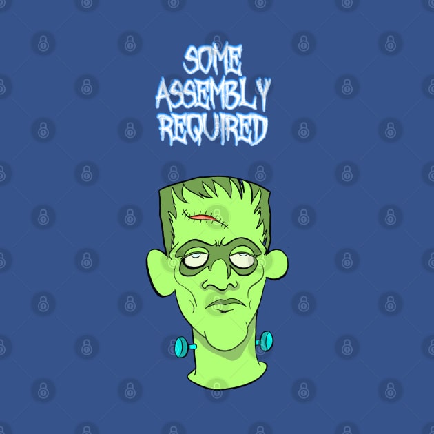 Some Assembly Required cute creepy cartoon Frankenstein monster horror by Blaze_Belushi