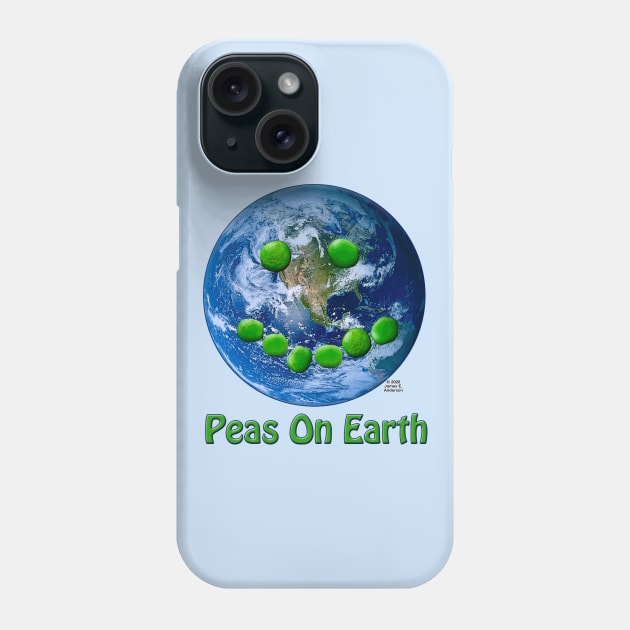 Peas On Earth Phone Case by JEAndersonArt