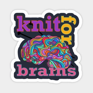 Knit For Brains Magnet
