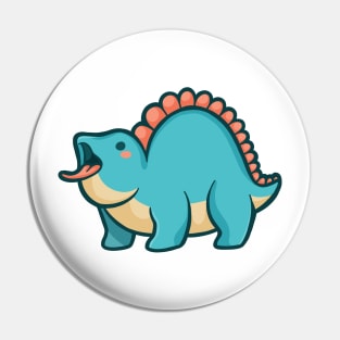 Cute Chubby Stegosaurus Dino Dinosaur Pin