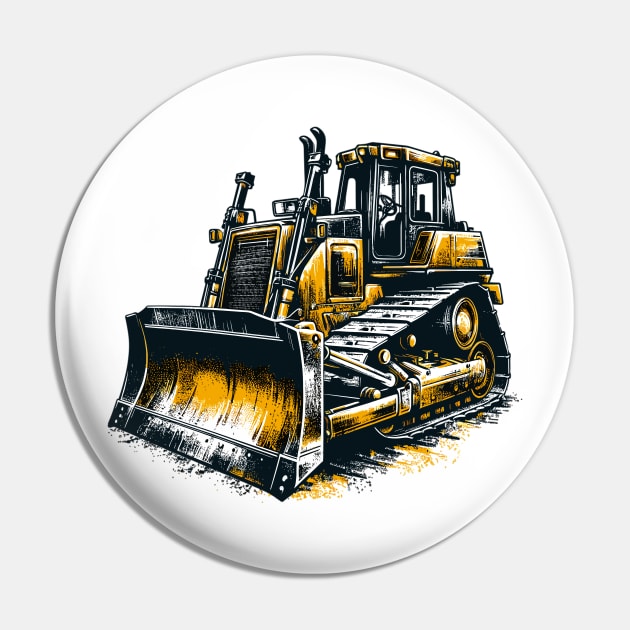 Bulldozer Pin by Vehicles-Art