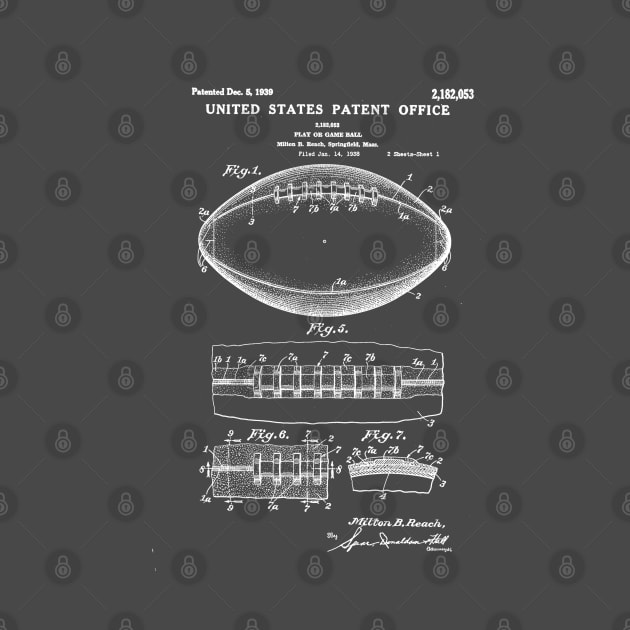 Football Ball Patent White by Luve