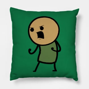 Angry Stick Guy Pillow