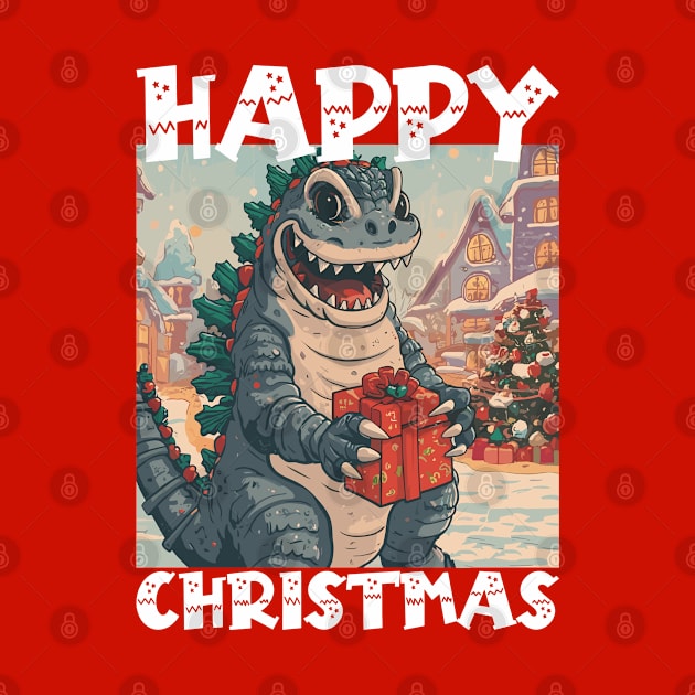 Happy Christmas with Godzilla - 4 by Megadorim