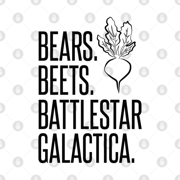 Bears Beets Battlestar Galactica by mariansar