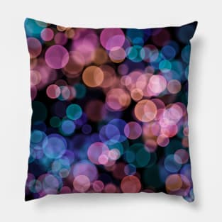 Pink and Blue Bubbles Pillow