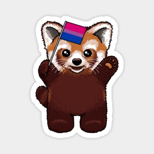 Red Panda Bi Magnet