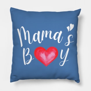 Toddler boy valentine - Mama's boy Pillow