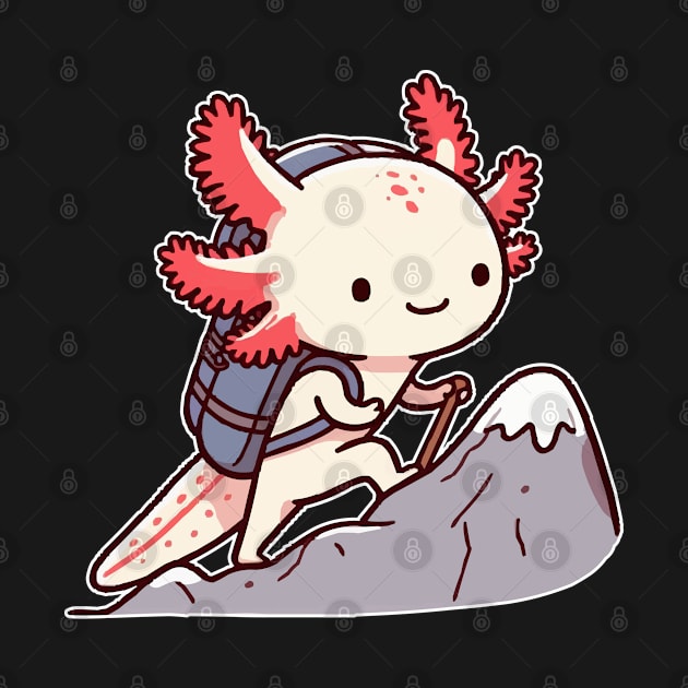 Axolotl funny Mountaineering by fikriamrullah