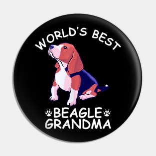 World's Best Beagle Grandma Pin