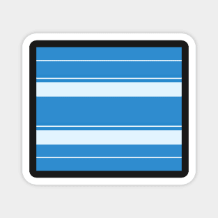 Strips - blue and white. Magnet