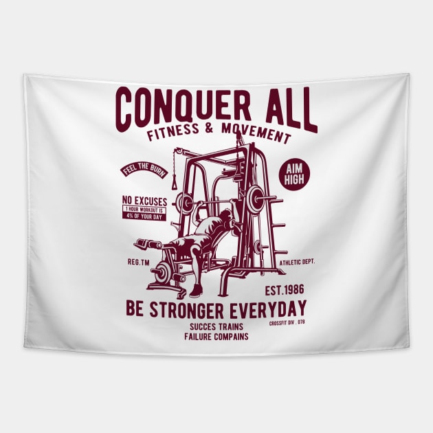 Be Stronger every day! Tapestry by RaptureMerch