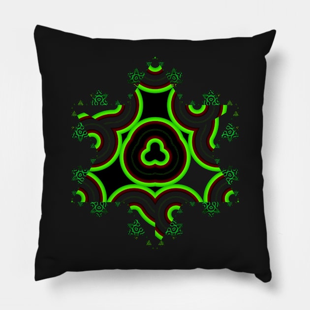 Koch Curve II Pillow by rupertrussell