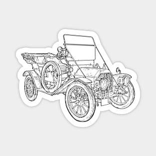 Old Car, Cabriolet, Vintage, Classic Car Magnet