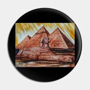 The Great Sphinx and Pyramids Pin