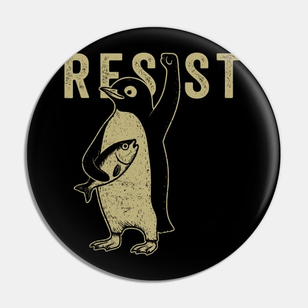 Discover Resist Penguin - Penguins Against Tariffs - Pin Buttons