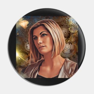 13th Doctor Time / Nothing is forever Pin