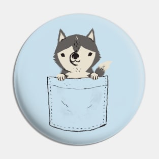 pocket husky Pin