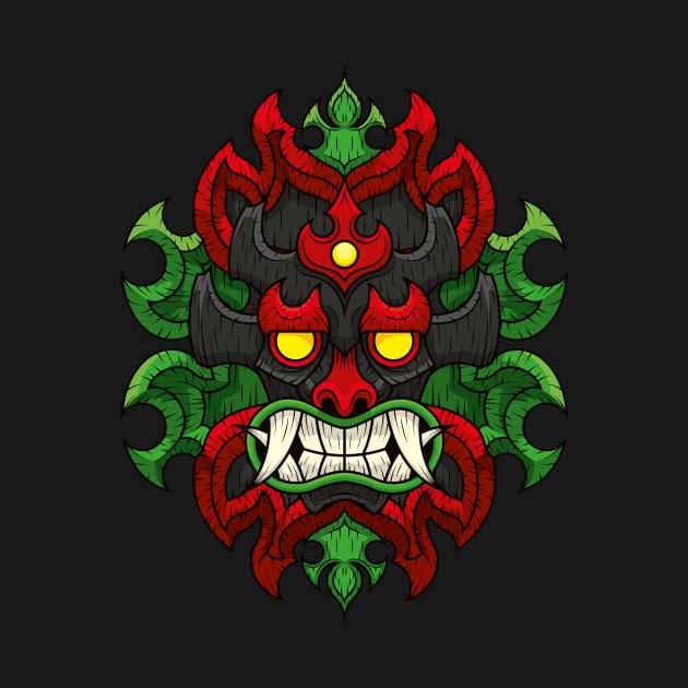 Tiki Mask Akuma by BJManchester