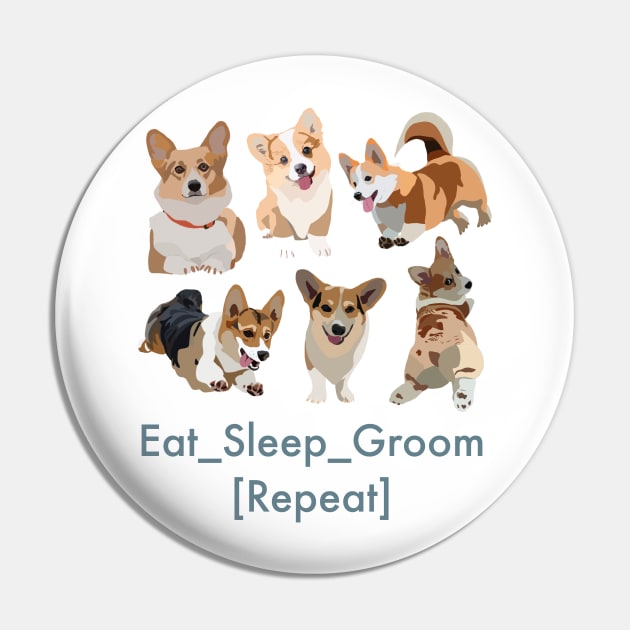 Eat Sleep Groom Repeat Pin by smoochugs