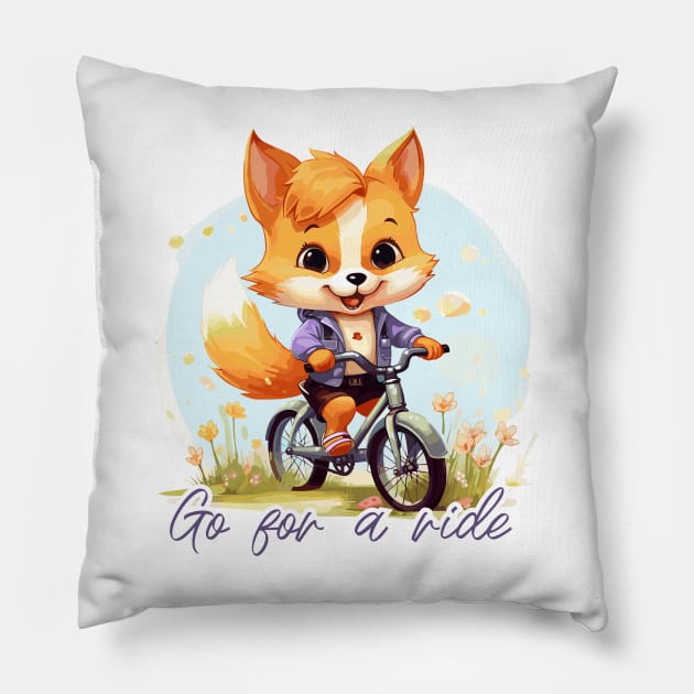 Go for a ride Pillow by JessCrafts