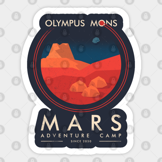 Mars adventure camp - Space - Sticker