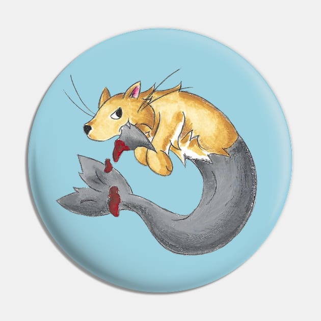 Huntress of the Sea Pin by KristenOKeefeArt