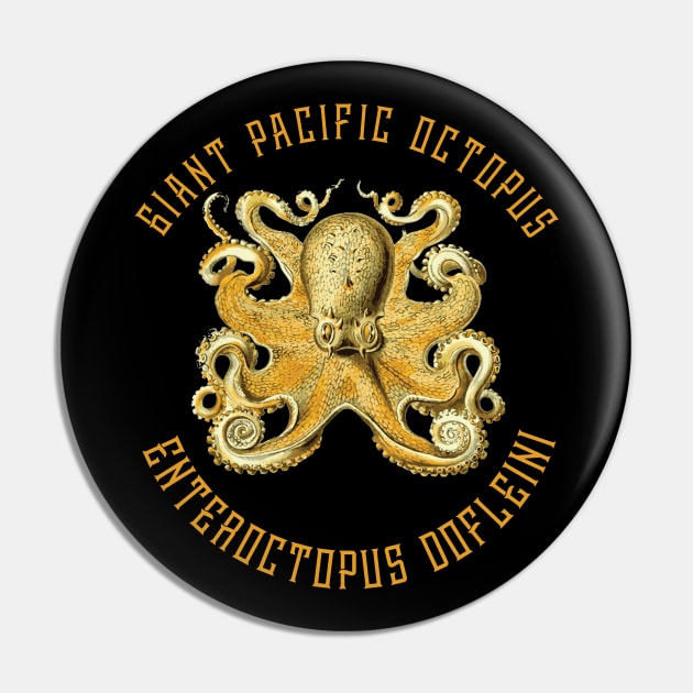 Giant Pacific Octopus Pin by shipwrecked2020