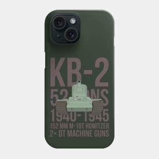 Heavy tank KV-2 with 152 mm howitzer Phone Case