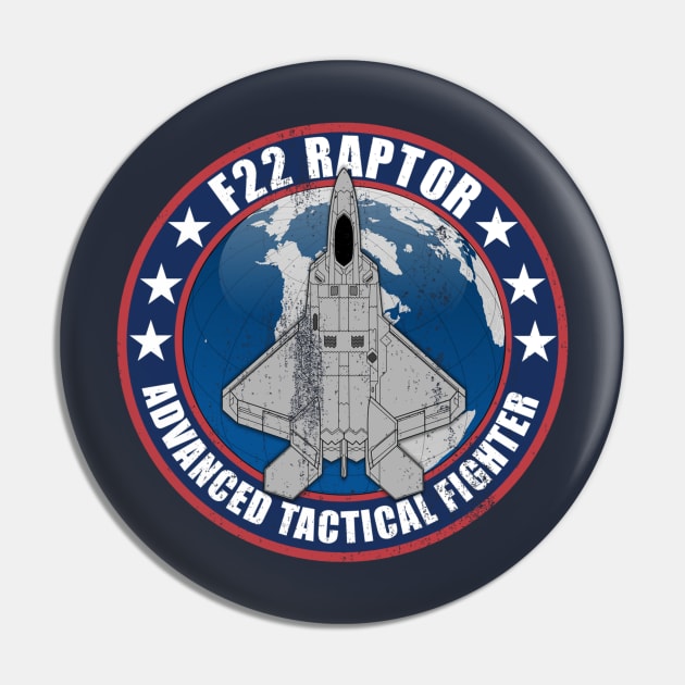 F-22 Raptor (distressed) Pin by TCP