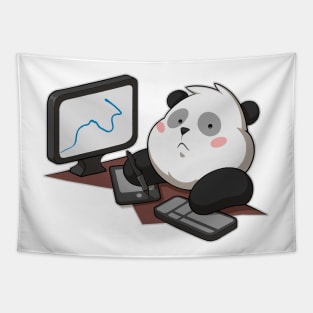 Digital Art Panda Tapestry