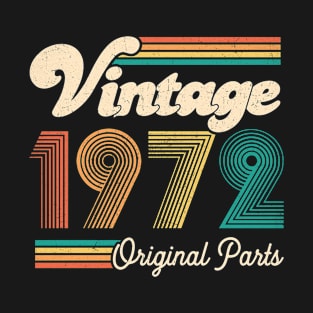 Retro Vintage 1972 Limited Edition 50th Birthday 50 Years Old Gift For Men Women T-Shirt