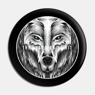 Face the Wolf spirit of Midnight Pin