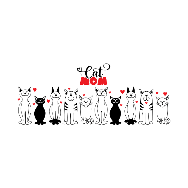 Cat Mom by CraftyBeeDesigns
