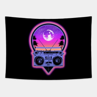 Retro Boombox - summer vibes music Tapestry