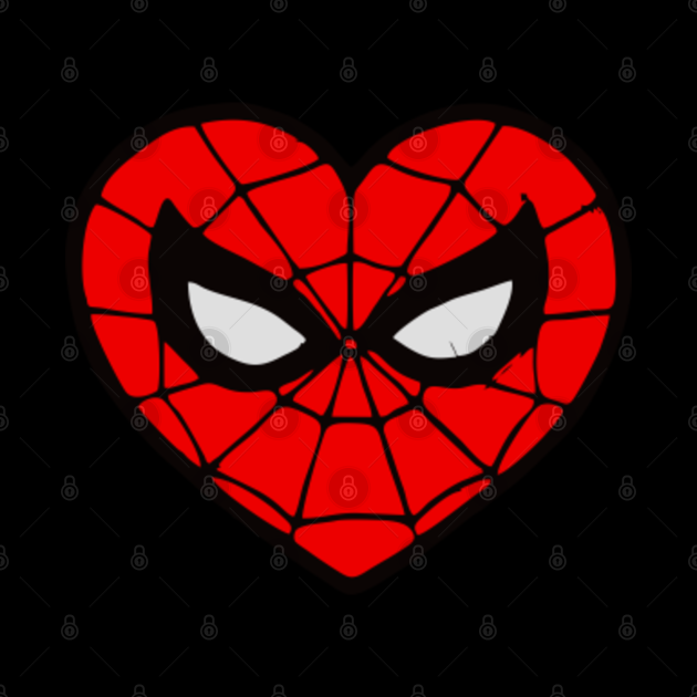 SpiderMan Heart Minnie Mouse Icon Filled With Hearts Tapestry