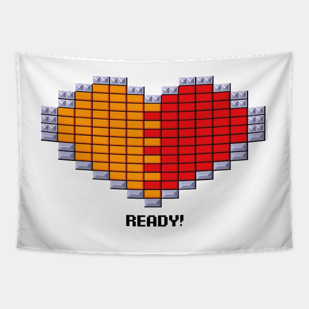 Arkanoid Heart Tapestry by ImproveYourself