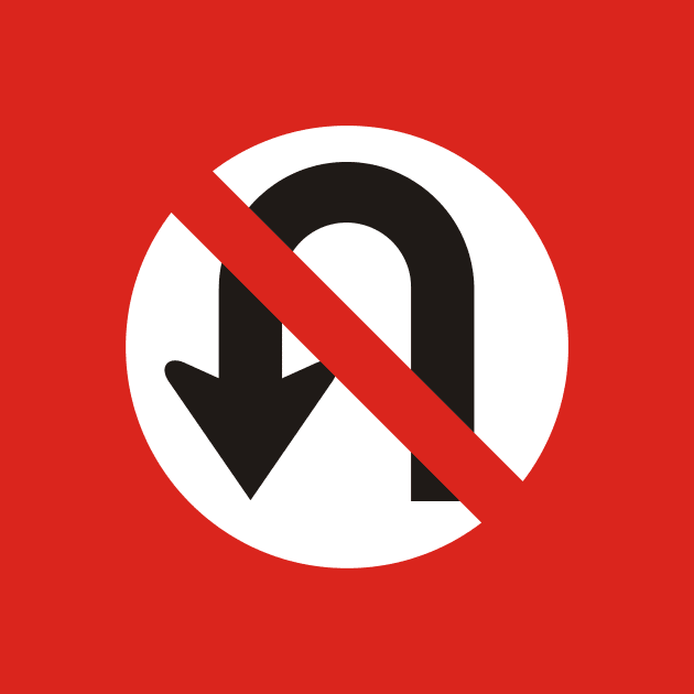 No U-Turn Sign by sifis