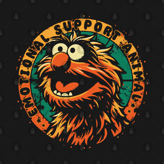 Emotional Support Animal /// Vintage Muppets Fan Art by Trendsdk