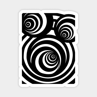 3 Dimensional Black Spiral Magnet