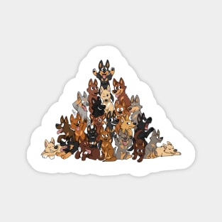 Kelpie Pile Magnet