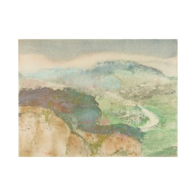 Landscape by Edgar Degas by Classic Art Stall